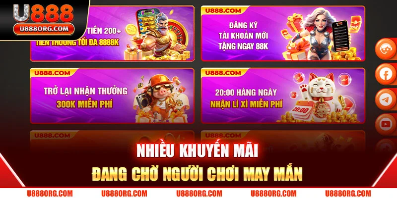 Nhiều khuyến mãi đang chờ người chơi may mắn